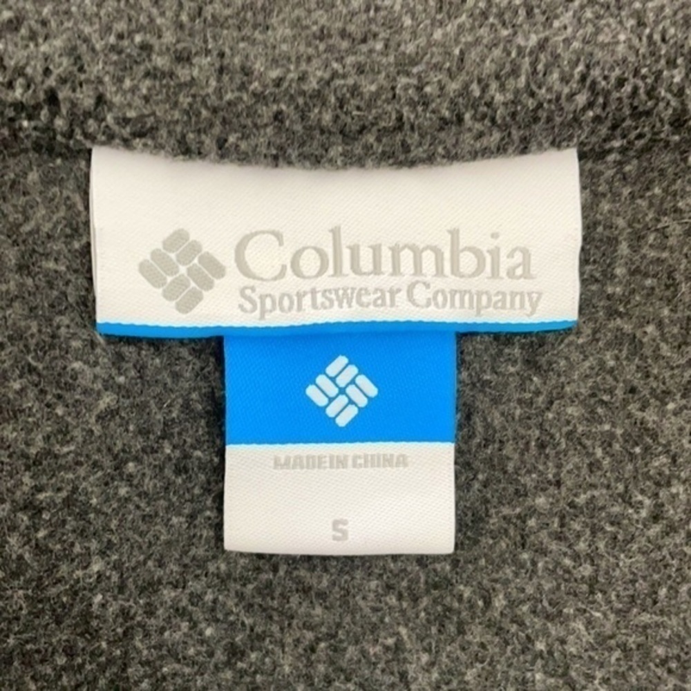 COLUMBIA | Women’s Dark Gray COLUMBIA Full Zip Collared Sweatshirt Size S - Picture 3 of 8